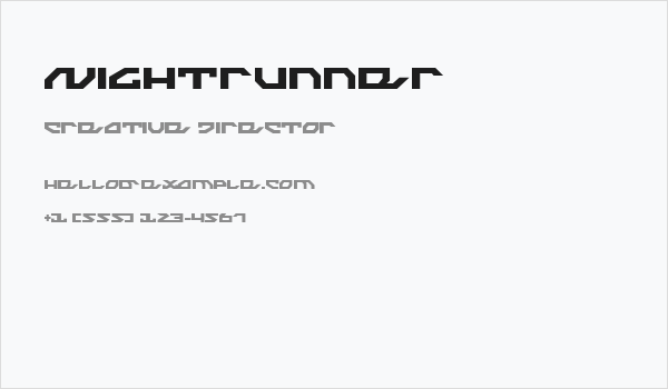 Nightrunner Business Card