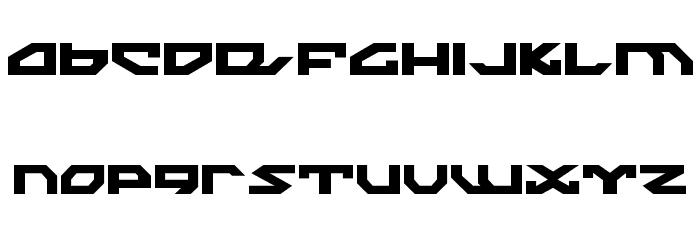 Nightrunner Font LOWERCASE