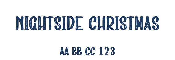 Nightside Christmas Font Preview