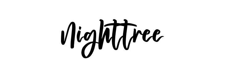 Nighttree  font caratteri gratis