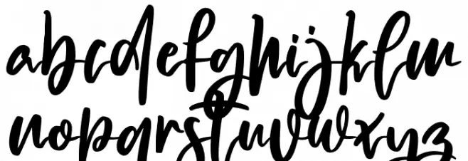Nighttree Font LOWERCASE