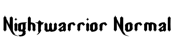 Nightwarrior Normal Font