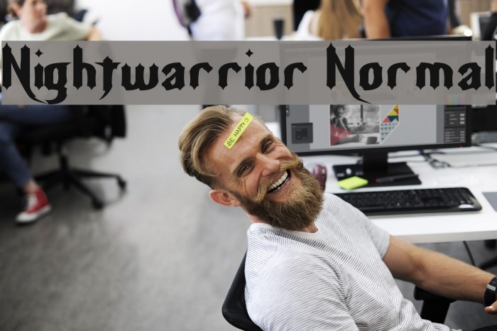 Nightwarrior Normal Font examples