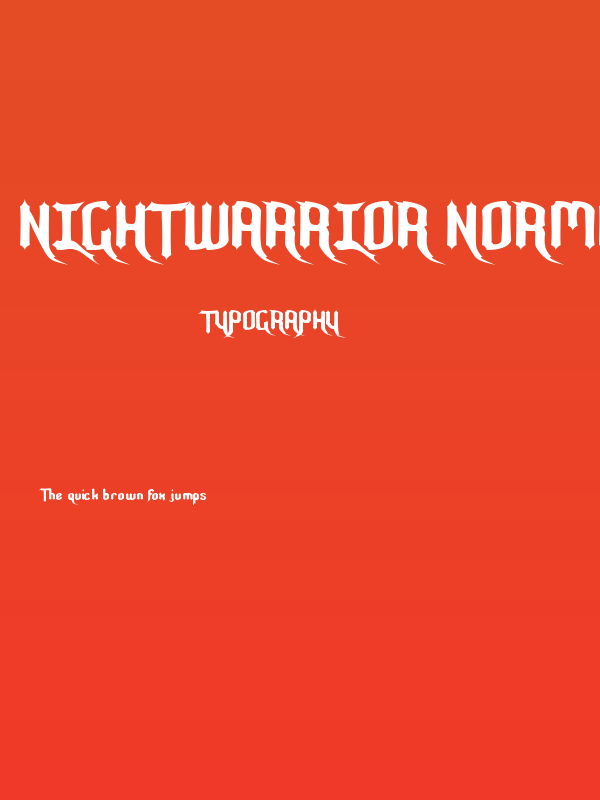 Nightwarrior Normal Poster