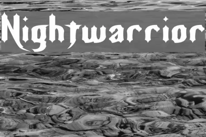 Nightwarrior Font examples