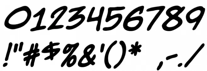 Nightwatcher BB Bold Font OTHER CHARS