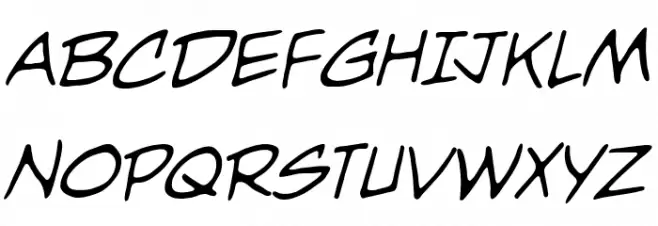 Nightwatcher BB Italic フォント 大文字