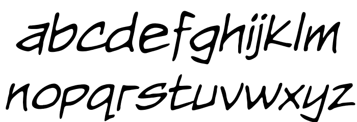 Nightwatcher BB Italic Font LOWERCASE