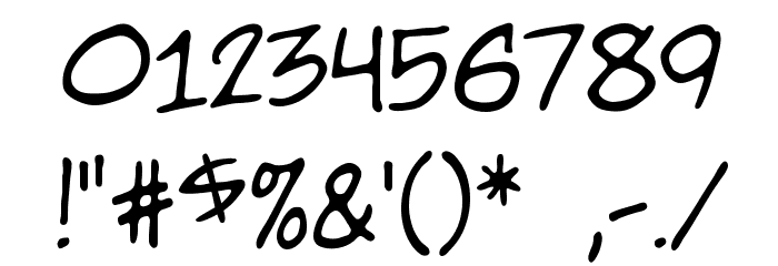 Nightwatcher BB Font OTHER CHARS