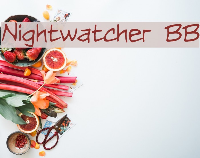Nightwatcher BB Font examples