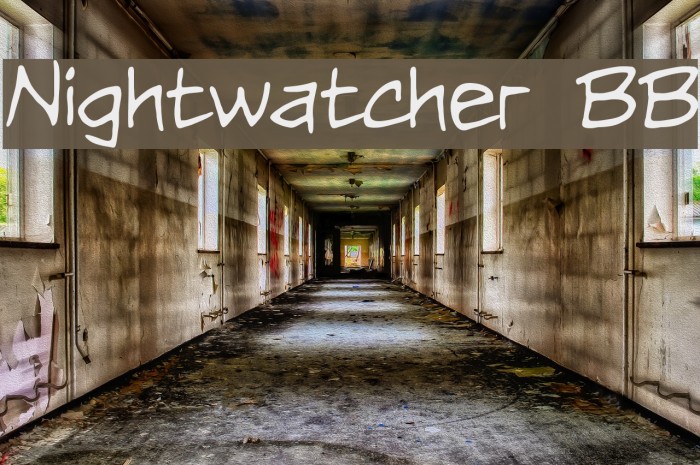 Nightwatcher BB Font examples