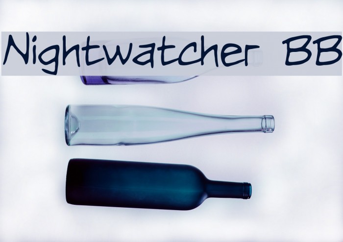 Nightwatcher BB Font examples