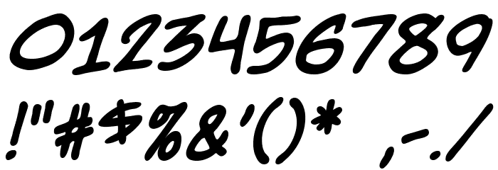 NightwatcherBB-Bold Font OTHER CHARS