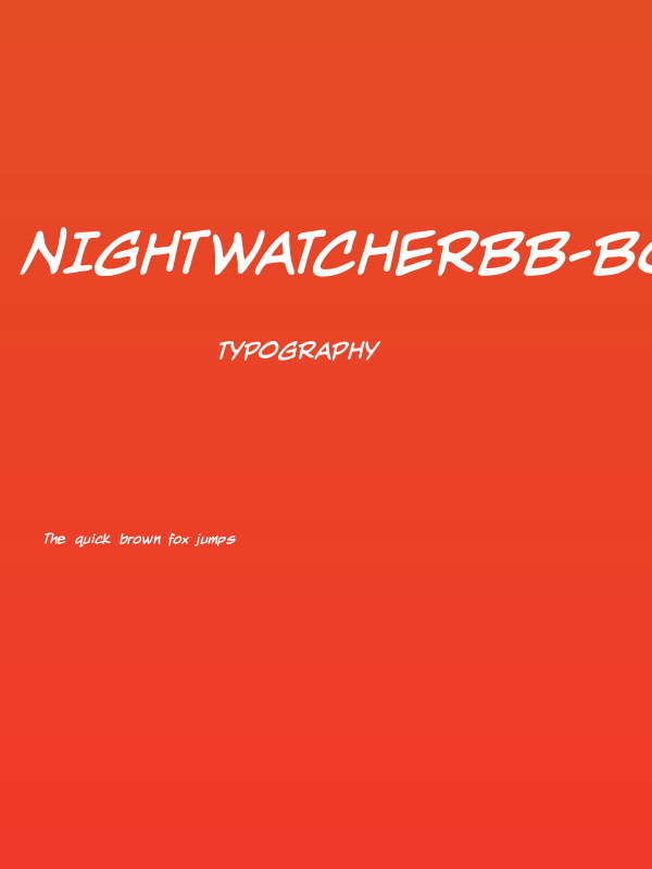 NightwatcherBB-Bold Poster