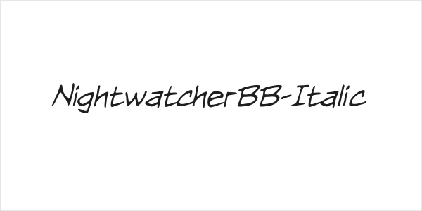NightwatcherBB-Italic Logo