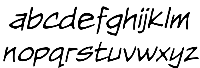NightwatcherBB-Italic Font LOWERCASE