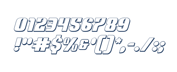 Nightwraith 3D Italic Other Characters