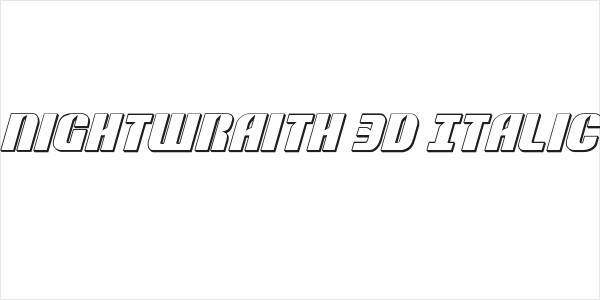 Nightwraith 3D Italic Logo