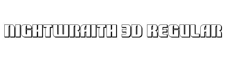 Nightwraith 3D Regular  les polices de caractères gratuit tlcharger