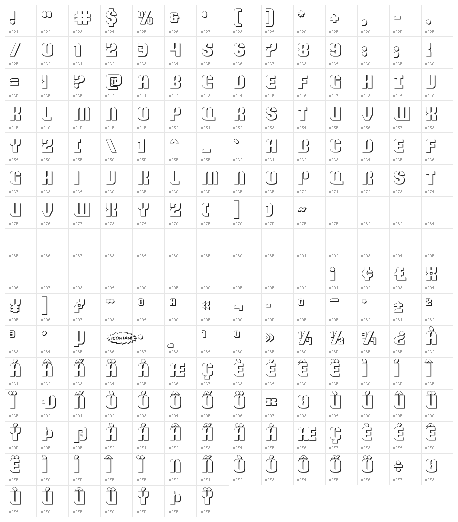 Nightwraith 3D Regular Character Map