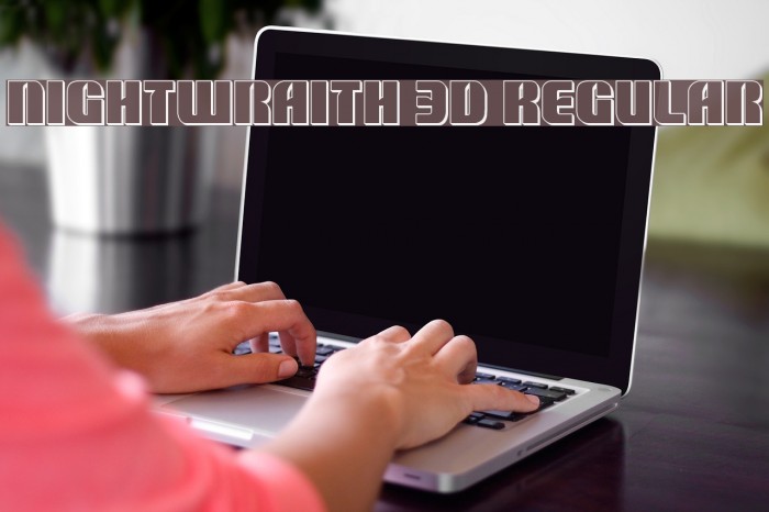 Nightwraith 3D Regular Font examples