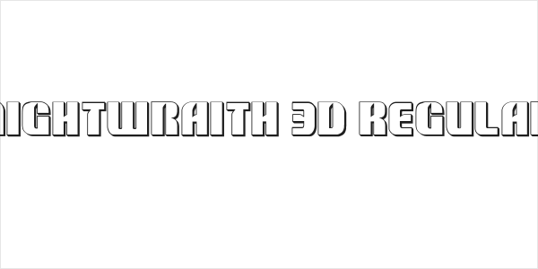 Nightwraith 3D Regular Logo