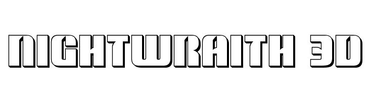 Nightwraith 3D Font