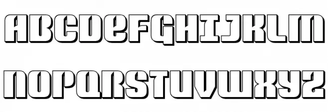Nightwraith 3D Шрифта ВЕРХНИЙ