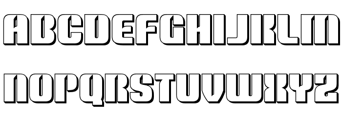 Nightwraith 3D Font LOWERCASE