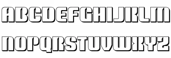 Nightwraith 3D Font LOWERCASE