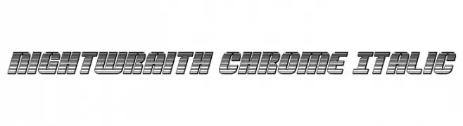 Nightwraith Chrome Italic  Descarca Fonturi Gratis