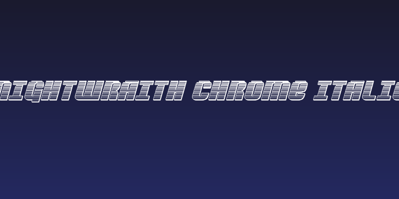 Nightwraith Chrome Italic Social Header