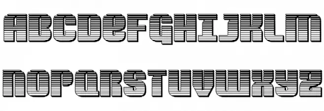 Nightwraith Chrome Schriftart Groß