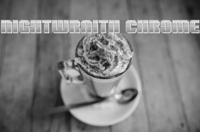Nightwraith Chrome Font examples