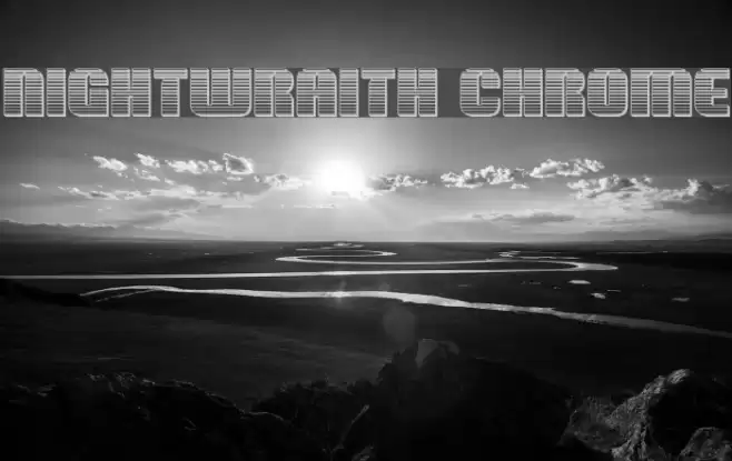 Nightwraith Chrome Font examples