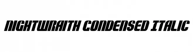 Nightwraith Condensed Italic 