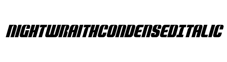 Nightwraith Condensed Italic  Frei Schriftart Herunterladen