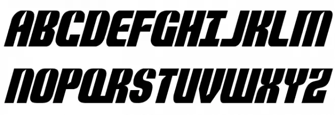 Nightwraith Condensed Italic خط أحرف كبيرة