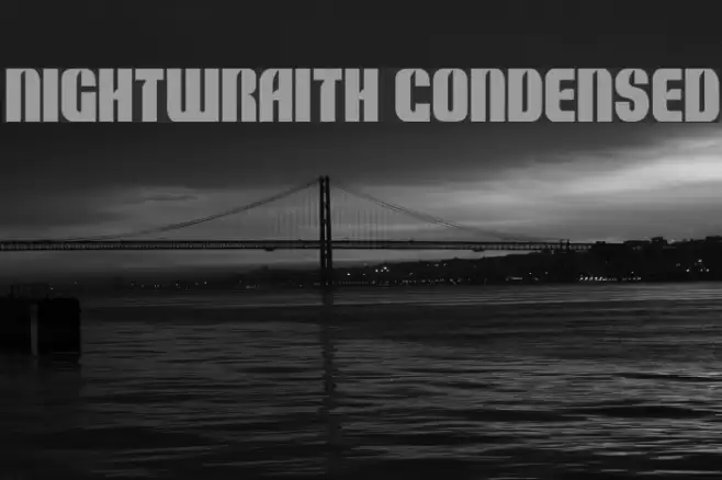 Nightwraith Condensed Font examples
