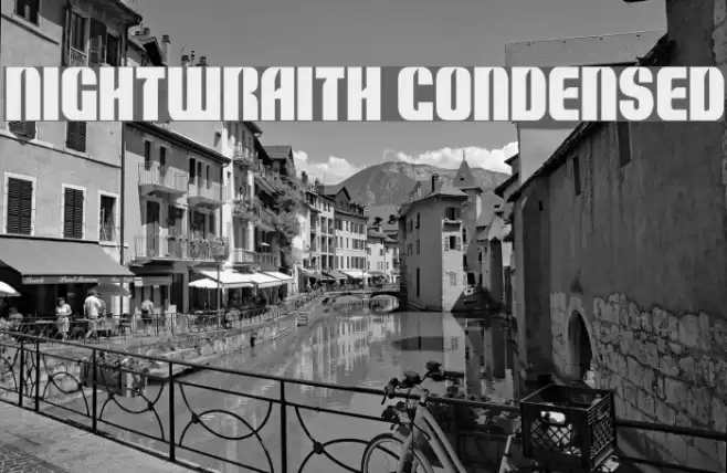 Nightwraith Condensed Font examples