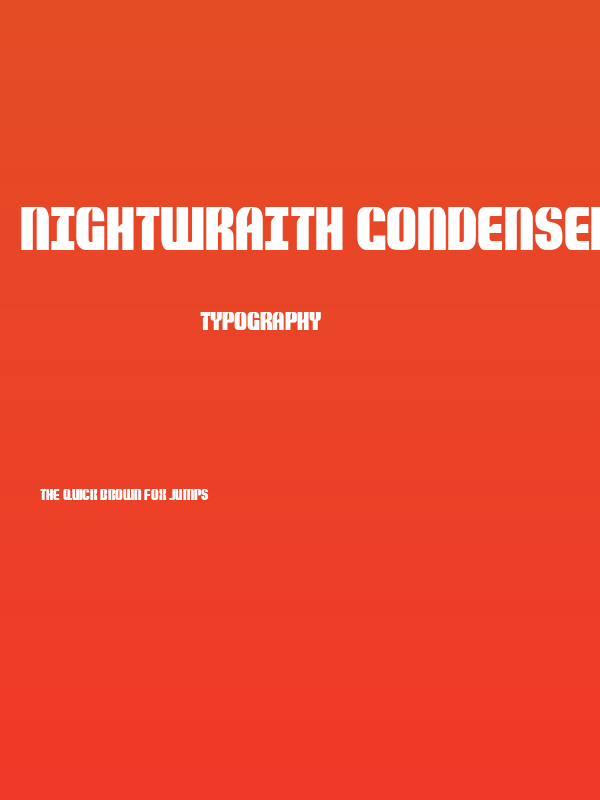 Nightwraith Condensed Poster