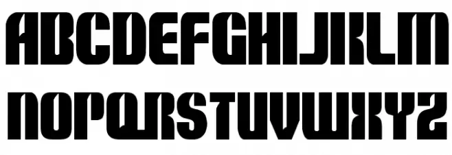 Nightwraith Condensed Font LOWERCASE