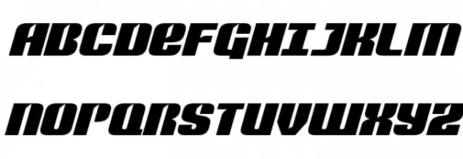 Nightwraith Expanded Italic Fuentes MAYÚSCULAS