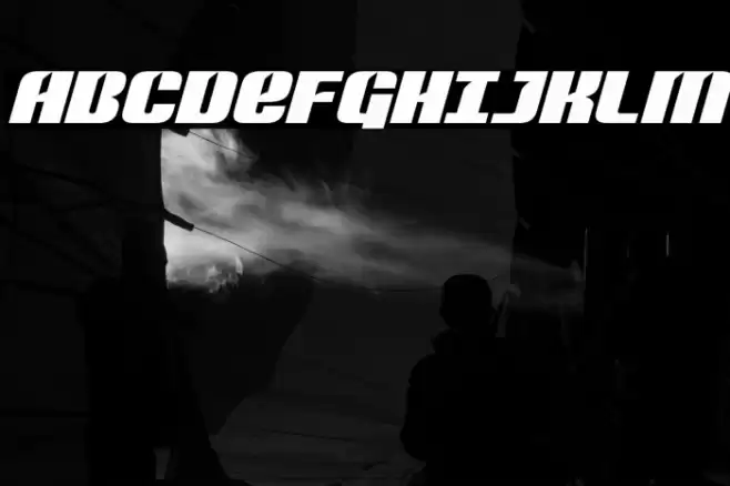 Nightwraith Expanded Italic Font examples