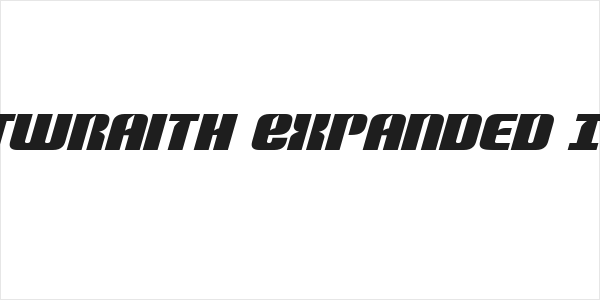 Nightwraith Expanded Italic Logo
