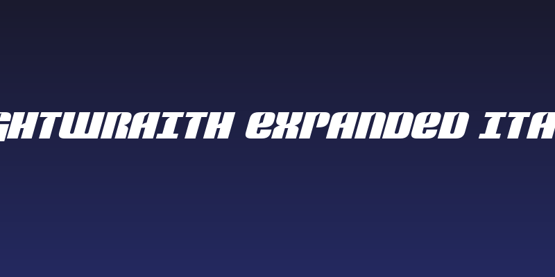 Nightwraith Expanded Italic Social Header