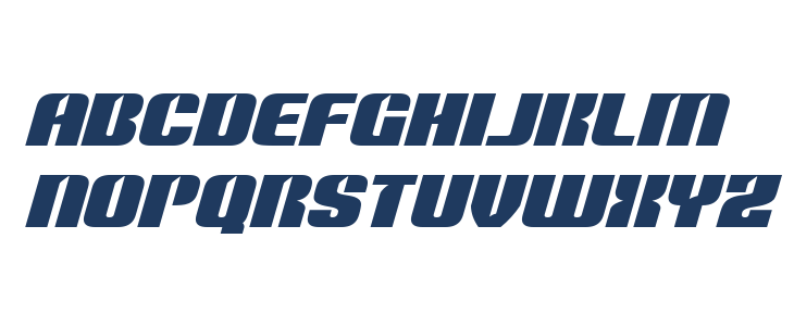 Nightwraith Expanded Italic Lowercase