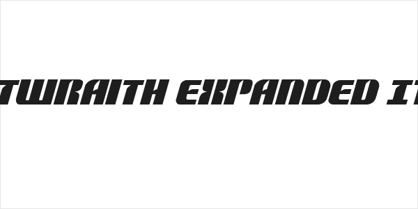 Nightwraith Expanded Italic Logo