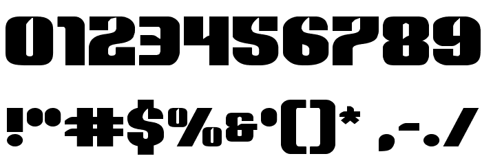 Nightwraith Expanded Font OTHER CHARS