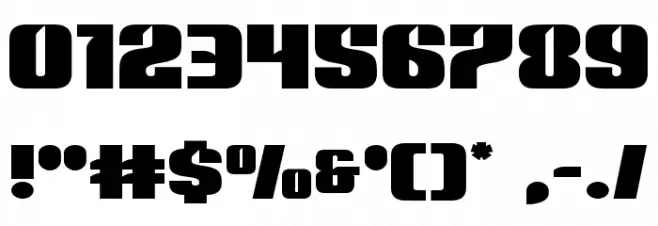 Nightwraith Expanded Font OTHER CHARS